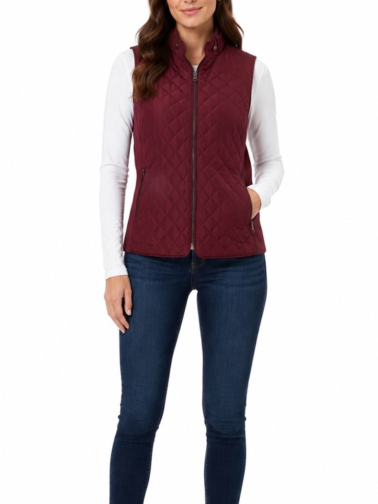 Market & Spruce Jackets & Blazers - Market & Spruce Size Large Maroon Quilted Vest
